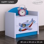 Nočna omarica Happy babies Letalo 45 SZN1